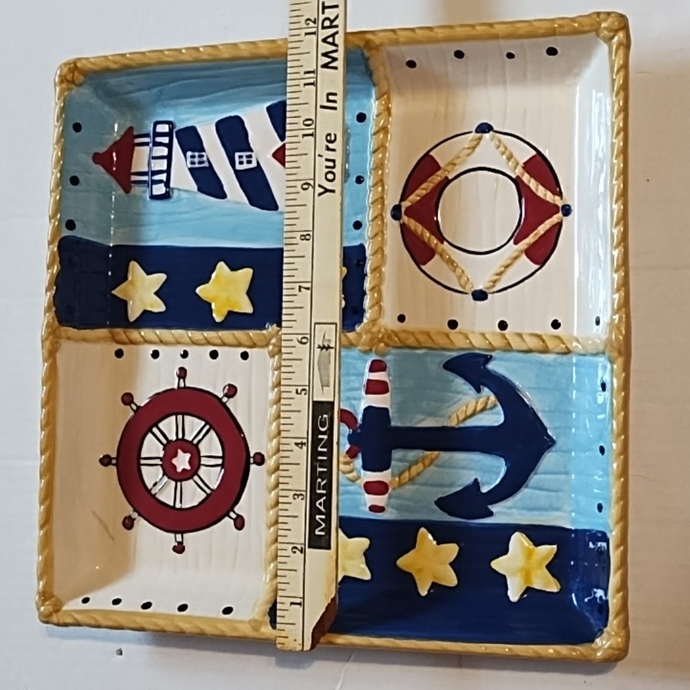 Nautical Themed Ceramic Platter - Picture 16 of 16